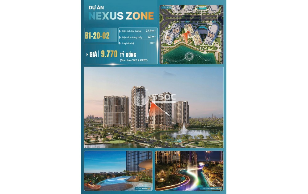 LIÊN HỆ NGAY EM HOÀNG NHI - SỞ HỮU CĂN 2 NGỦ TẦNG CAO VIEW NHẠC NƯỚC CT3
